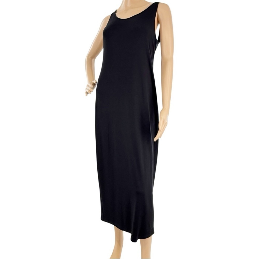 Eileen Fisher Black Sleeveless Midi Tank Dress Size S/P